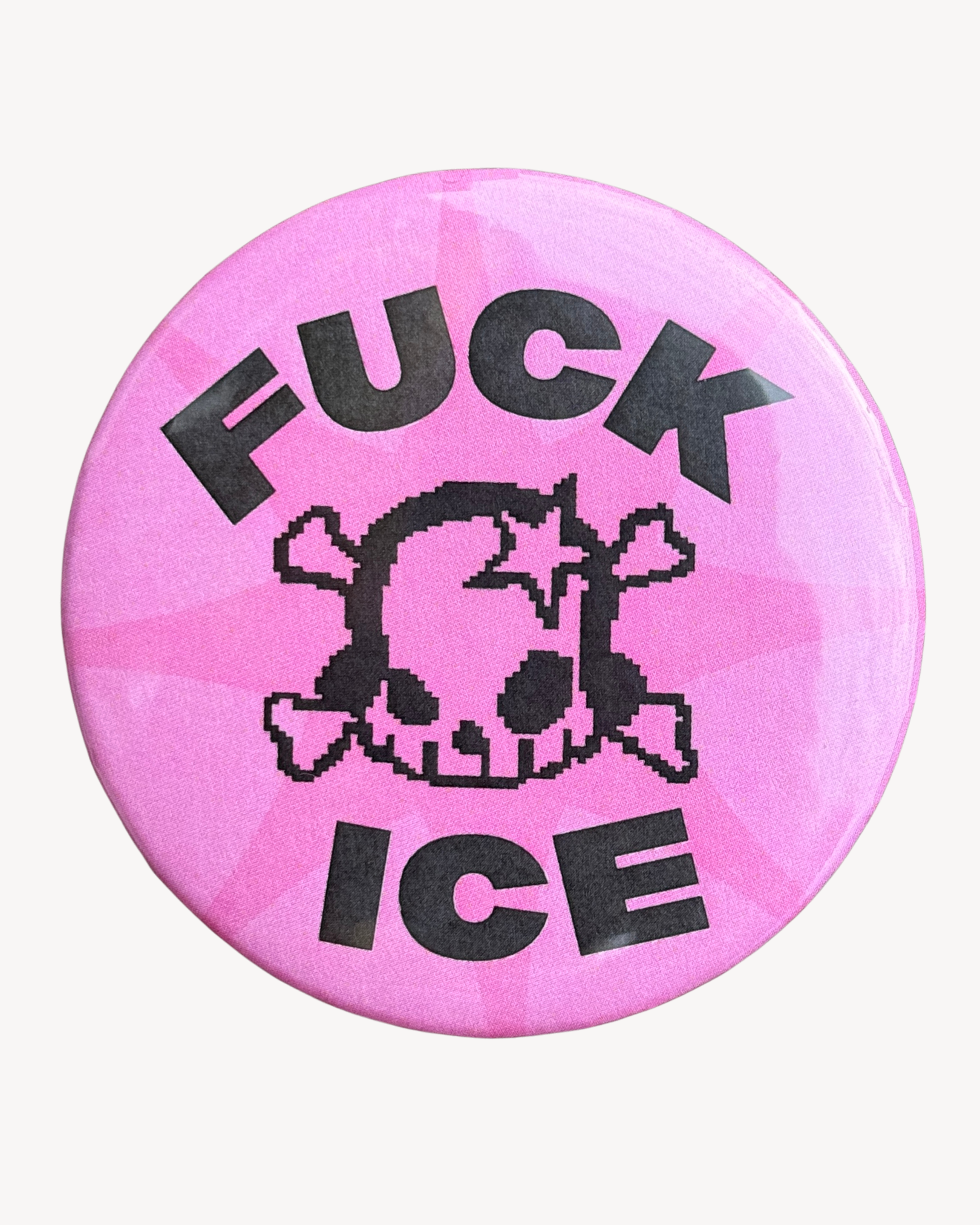 F*ck ICE Skull Button
