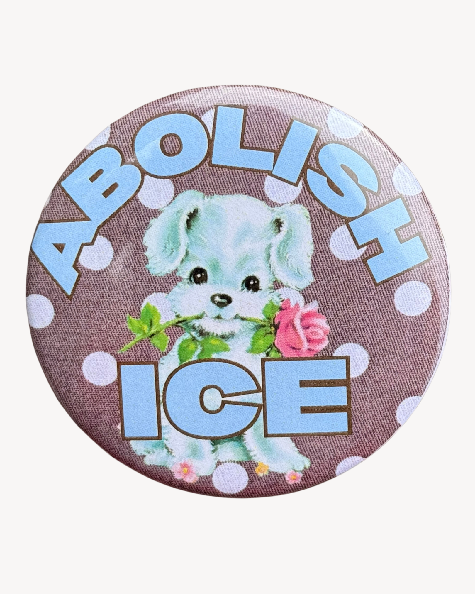 Abolish ICE Puppy Button